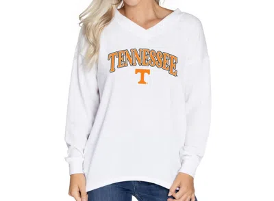 Flying Colors Apparel Tennessee Volunteers Bailey V-neck Tunic In White