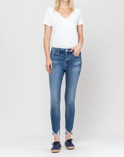Flying Monkey 90's Britany High Rise Skinny Jean In Denim In Multi