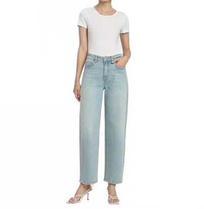 Flying Monkey High Rise Ankle Barrel Jeans In Light In Blue