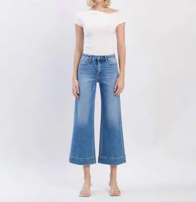 Flying Monkey High Rise Crop Wide Leg Jeans In Onsite