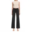 Flying Monkey Just Your Typical High Rise Straight Leg Jeans In Luminary In Black