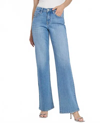 Flying Monkey High Rise Vintage Flare Jeans In Impassioned In Blue