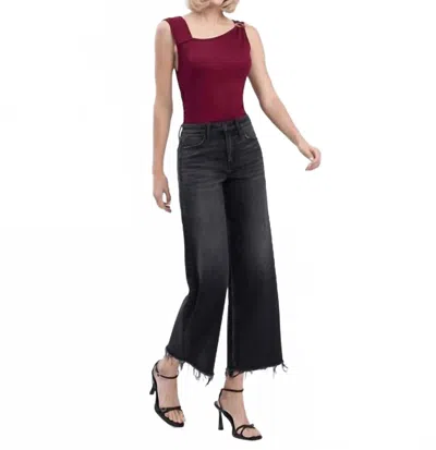 Flying Monkey High Rise Waist Stylized Jean In Black