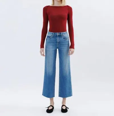 Flying Monkey Jubilation High Rise Wide Leg Jeans In Blue