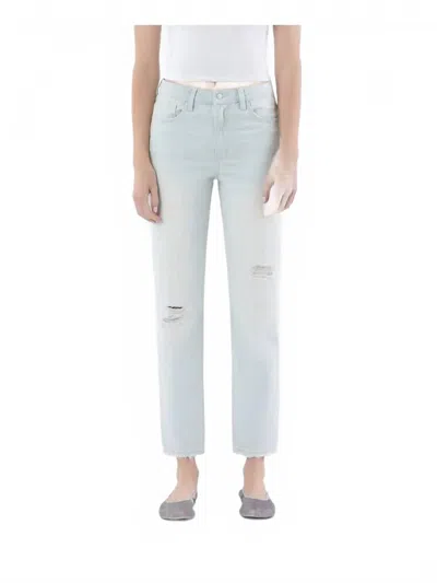 Flying Monkey Super High Rise Mom Jeans In Blue