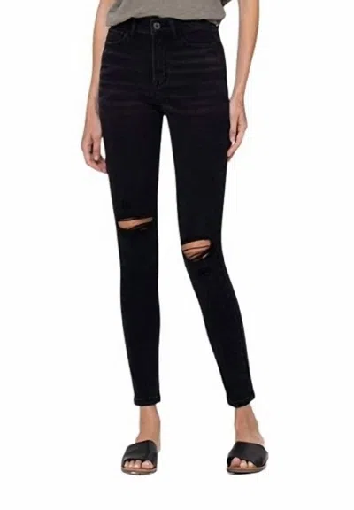 Flying Monkey Super Soft High Rise Skinny Jeans In Black