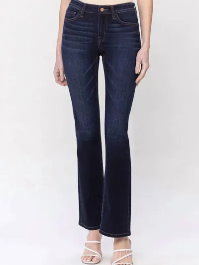 Flying Monkey Vervet Mid Rise Bootcut Jeans - Plus In Dark Wash