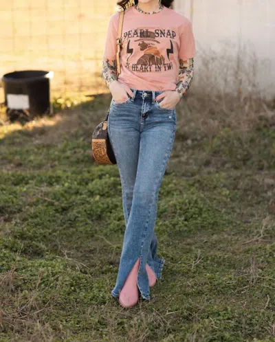 Flying Monkey Western Label Flares Jeans In Blue