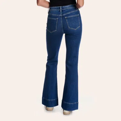 Flying Monkey Womenâ€™s Medium Wash High Rise Flare Jeans In Blue