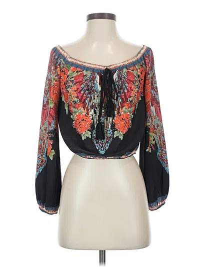 Pre-owned Flying Tomato 3/4 Sleeve Blouse In Black