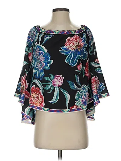 Pre-owned Flying Tomato 3/4 Sleeve Blouse In Black