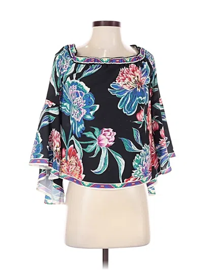 Pre-owned Flying Tomato 3/4 Sleeve Blouse In Blue