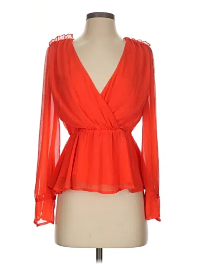 Pre-owned Flying Tomato 3/4 Sleeve Blouse In Orange