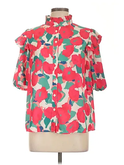 Pre-owned Flying Tomato 3/4 Sleeve Blouse In Red