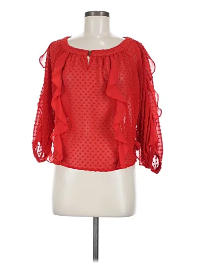 Pre-owned Flying Tomato 3/4 Sleeve Blouse In Red