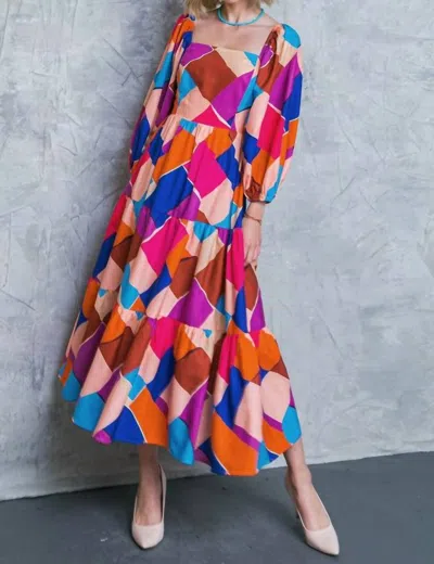 Flying Tomato Averi Dress In Multicolor