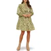 Flying Tomato Bracelet Sleeve Minidress In Green