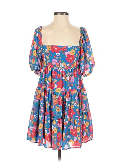 Pre-owned Flying Tomato Casual Dress In Blue
