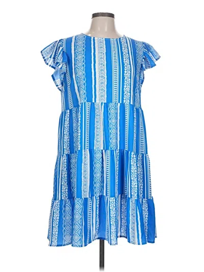 Pre-owned Flying Tomato Casual Dress In Blue