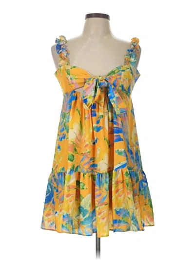 Pre-owned Flying Tomato Casual Dress In Yellow
