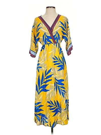 Pre-owned Flying Tomato Casual Dress In Yellow