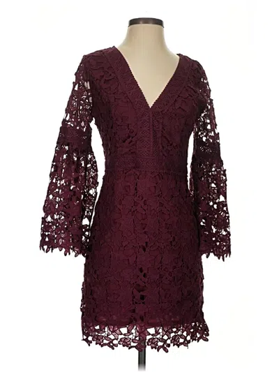 Pre-owned Flying Tomato Cocktail Dress In Burgundy