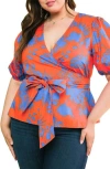Flying Tomato Sign Me Up Woven Top In Orange