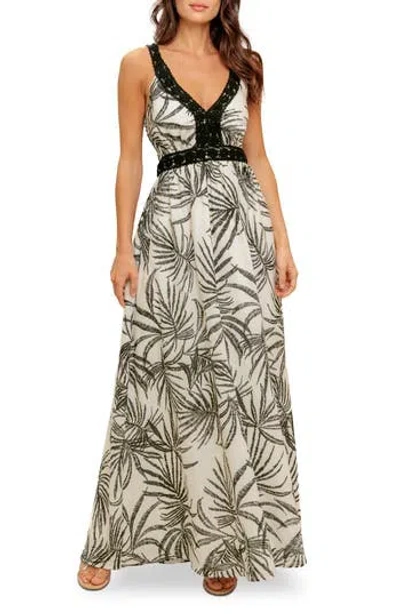 Flying Tomato Crochet Trim Maxi Dress In Black