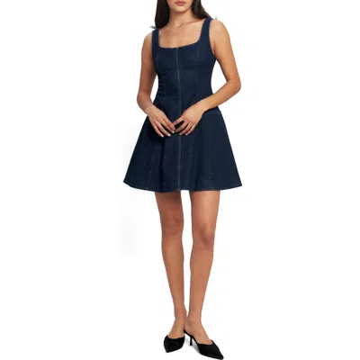 Flying Tomato Denim Minidress In Purple