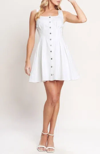 Flying Tomato Denim Minidress In White