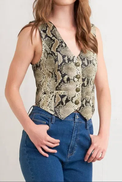 Flying Tomato Desert Storm Vest In Tan In Black
