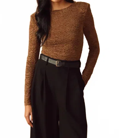 Flying Tomato Eden Top In Brown