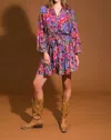 Flying Tomato Floral Bliss Woven Dress In Red Multicolor In Multi