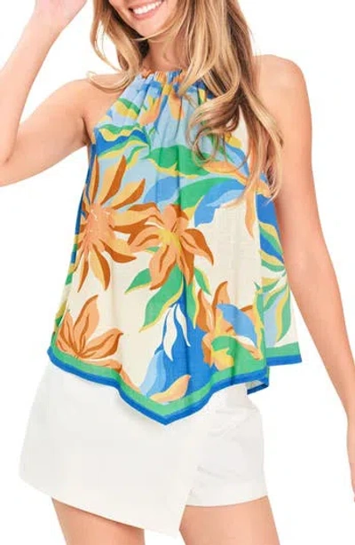 Flying Tomato Floral Printed Halter Top In Multi
