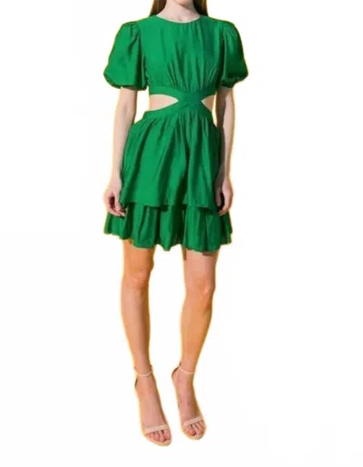 Flying Tomato Garden Mini Dress In Green