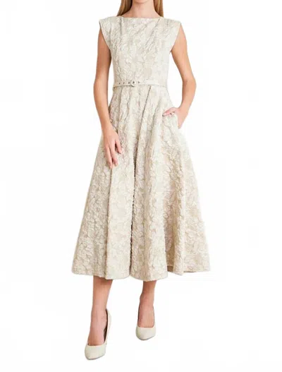 Flying Tomato Gwendolyn Lace Dress In Ivory In Multi