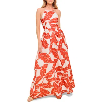 Flying Tomato Halter Maxi Dress In Brown