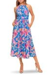 Flying Tomato Halter Midi Dress In Multi