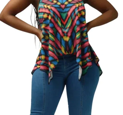 Flying Tomato Harem Top In Black Multi