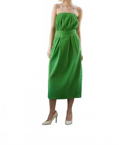 Flying Tomato In Dolly We Trust Woven Midi Dress In Green