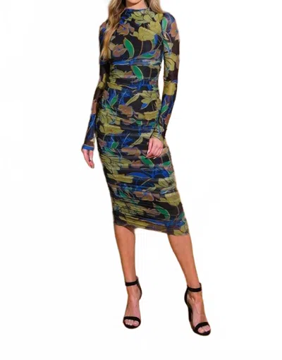 Flying Tomato Jules Dress In Black Multi
