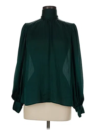 Pre-owned Flying Tomato Long Sleeve Blouse In Green