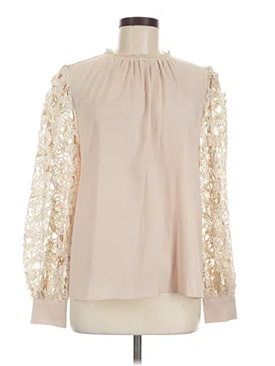 Pre-owned Flying Tomato Long Sleeve Blouse In Ivory