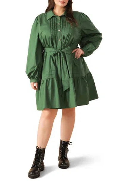 Flying Tomato Long Sleeve Shirtdress