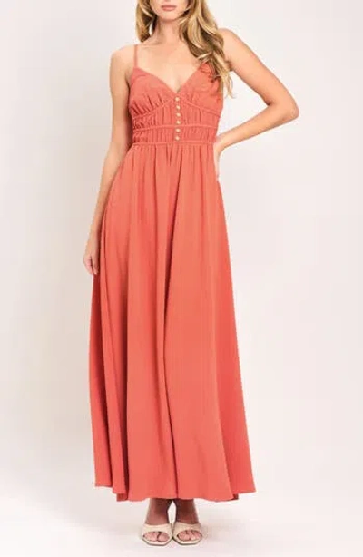 Flying Tomato Maxi Dress In Coral Pink