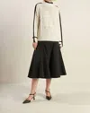 FLYING TOMATO MOCKNECK TEXTURED SWEATER IN BEIGE