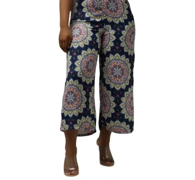 Flying Tomato Off The Shoulder Jumpsuit In Navy Multi