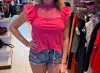 Shop Flying Tomato On Your Mind Tulle Top In Hot Pink