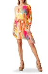 Flying Tomato One Shoulder Shift Dress In Pink Orange