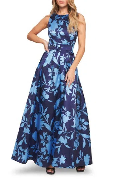 Flying Tomato Open Back Maxi Dress In Blue